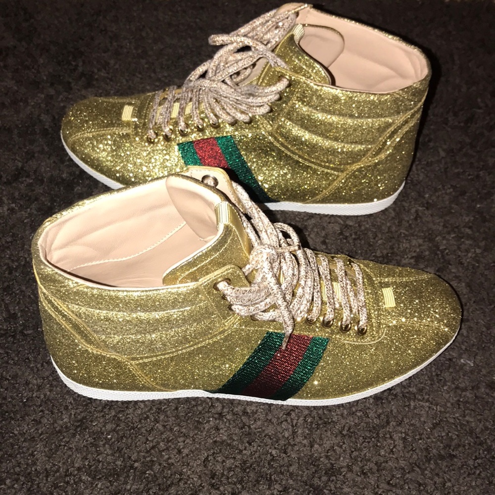 Gucci Glitter Sneakers - Picture 1 of 7